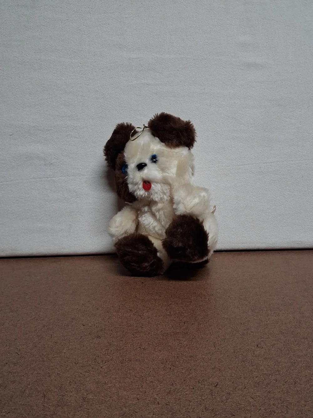 Plush Small Pet Toy Ornemental - Cream and Brown
